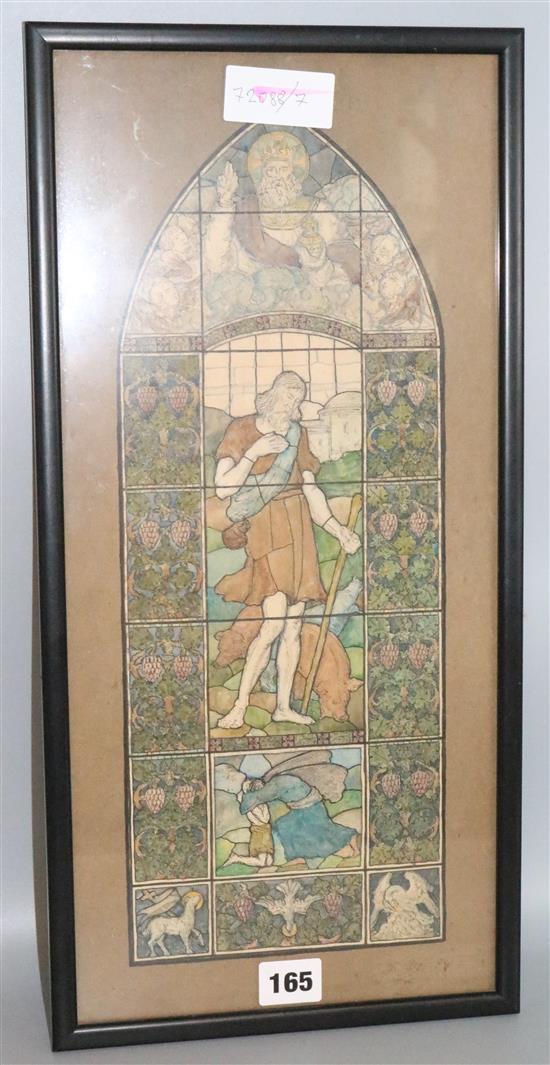 A stained glass window design